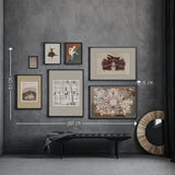 HC Andersen - Picture wall no. 6 - With oak frames