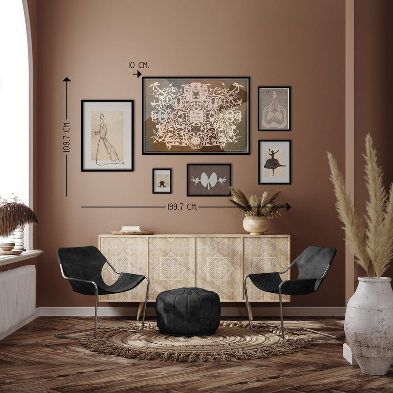 HC Andersen - Picture wall no. 8 - With black frames