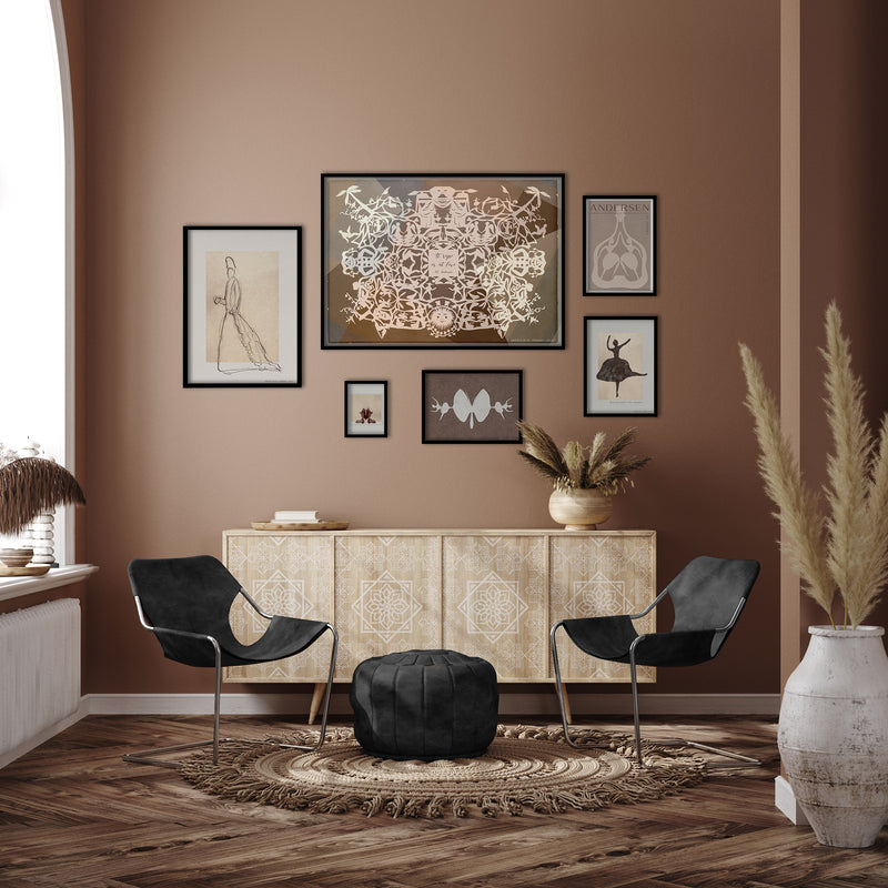 HC Andersen - Picture wall no. 8 - With black frames