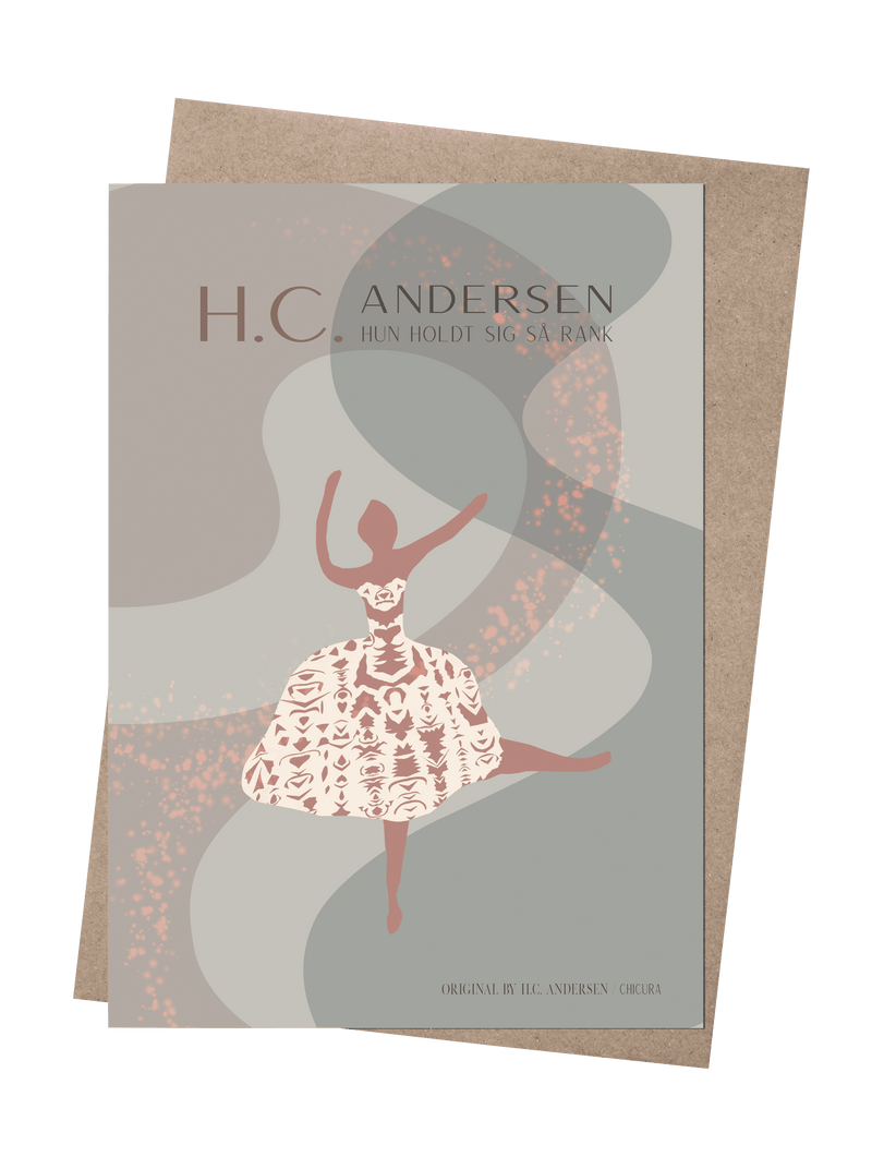 ChiCura Aps H.C. Andersen - Den Lille Danserinde Art Cards Kids 2. Dansk Plakat Citater