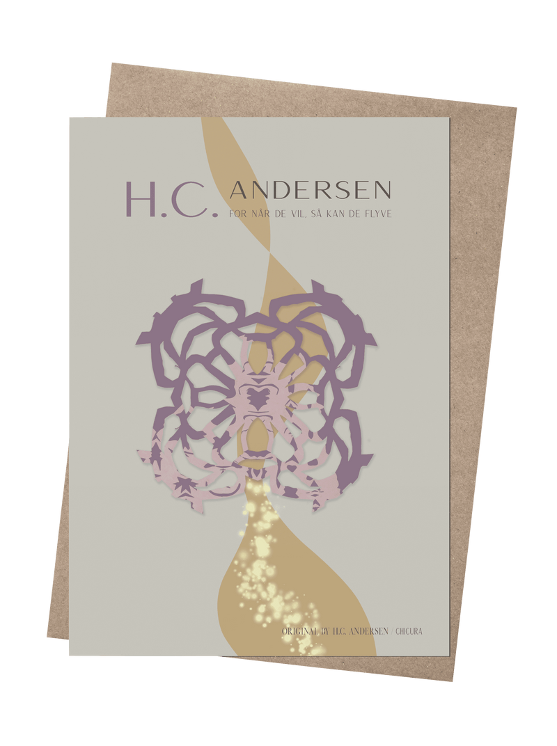 ChiCura Aps H.C. Andersen - Den lille Idas blomster Art Cards Kids 2. Dansk Plakat Citater