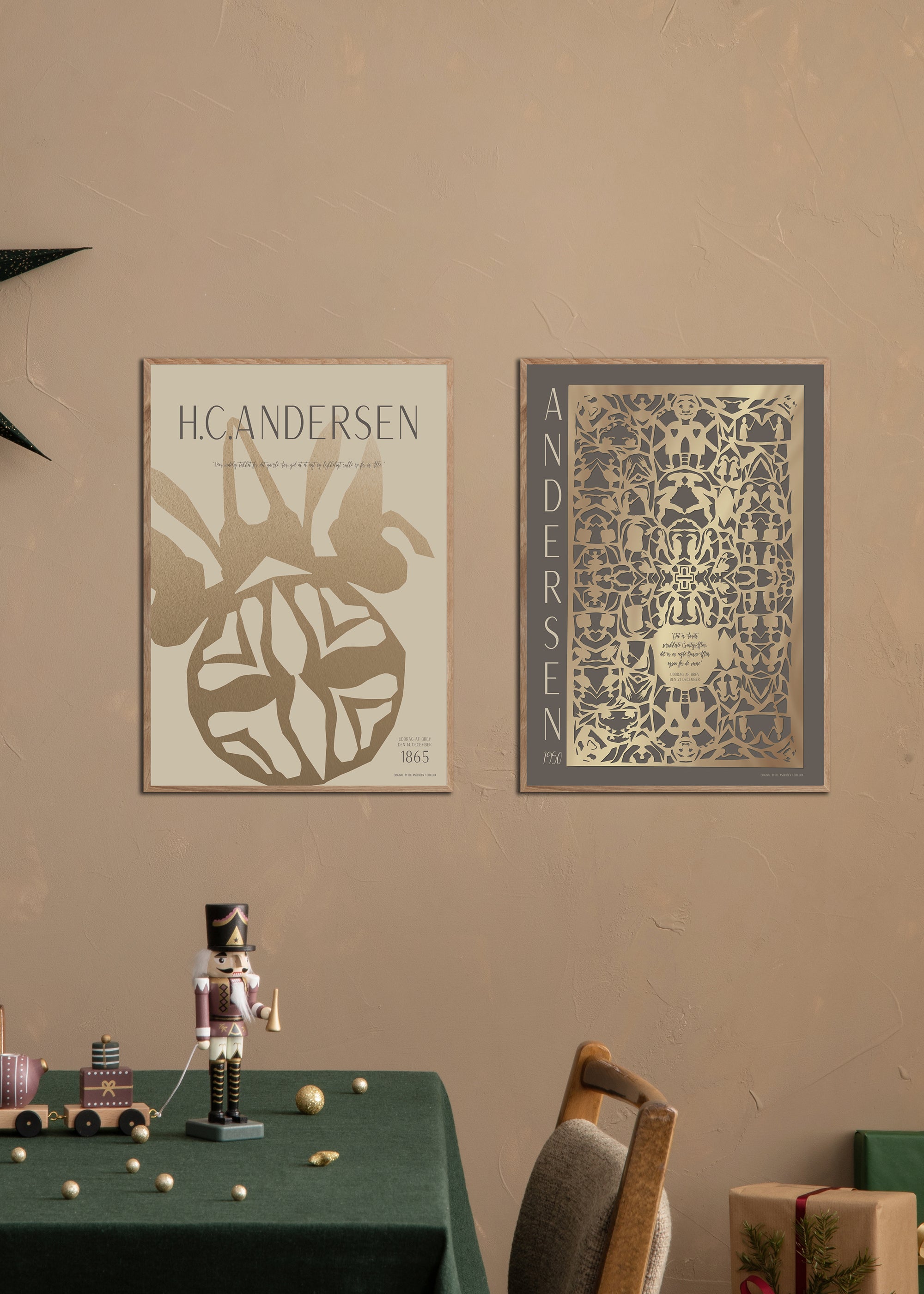 ChiCura Posters H.C. Andersen - Eventyr Aften Posters / H.C. Andersen Christmas 2. Dansk Plakat Citater