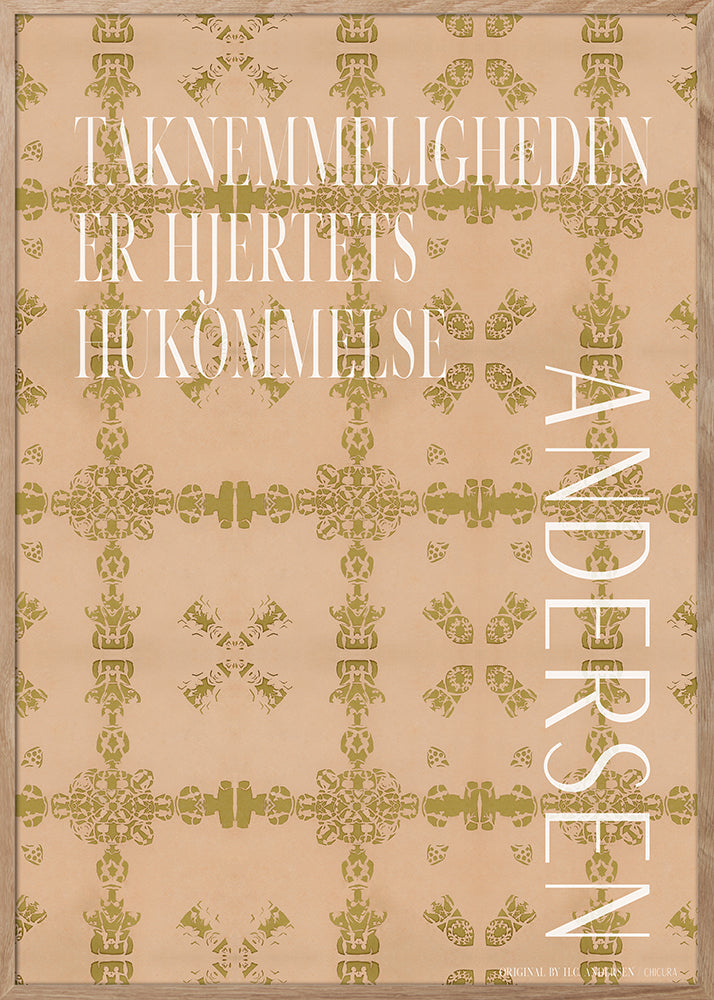ChiCura CPH H.C. Andersen - Gratitude Posters / H.C. Andersen 2. Dansk Plakat Citater