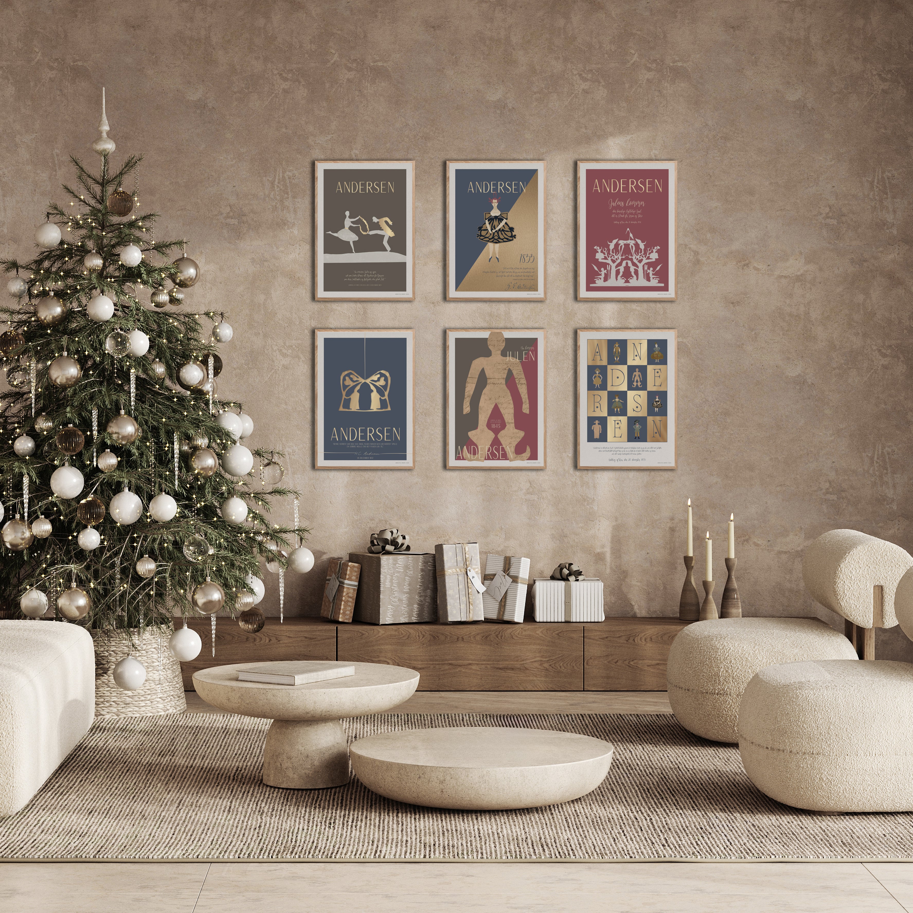 ChiCura Posters H.C. Andersen - Hjertets Rolle Posters / H.C. Andersen Christmas 2. Dansk Plakat Citater