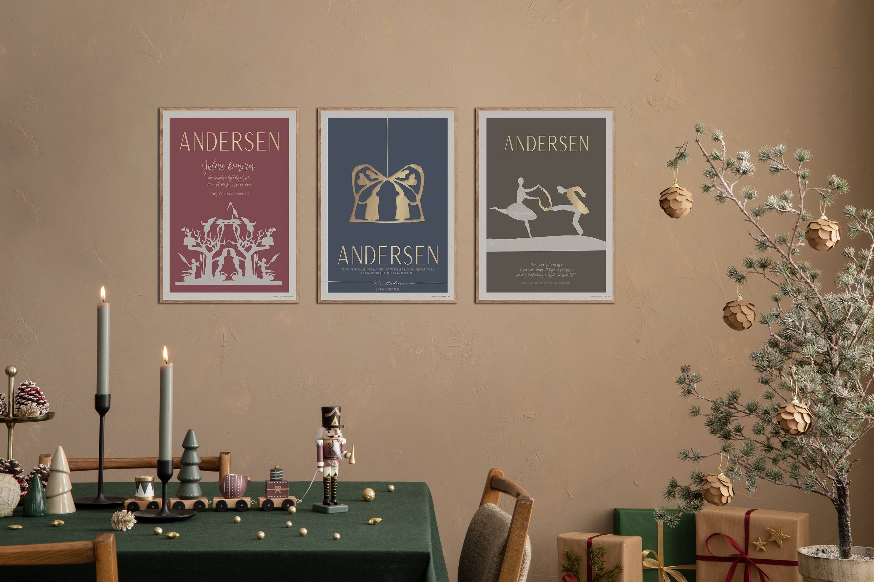 ChiCura Posters H.C. Andersen - Hjertets Rolle Posters / H.C. Andersen Christmas 2. Dansk Plakat Citater