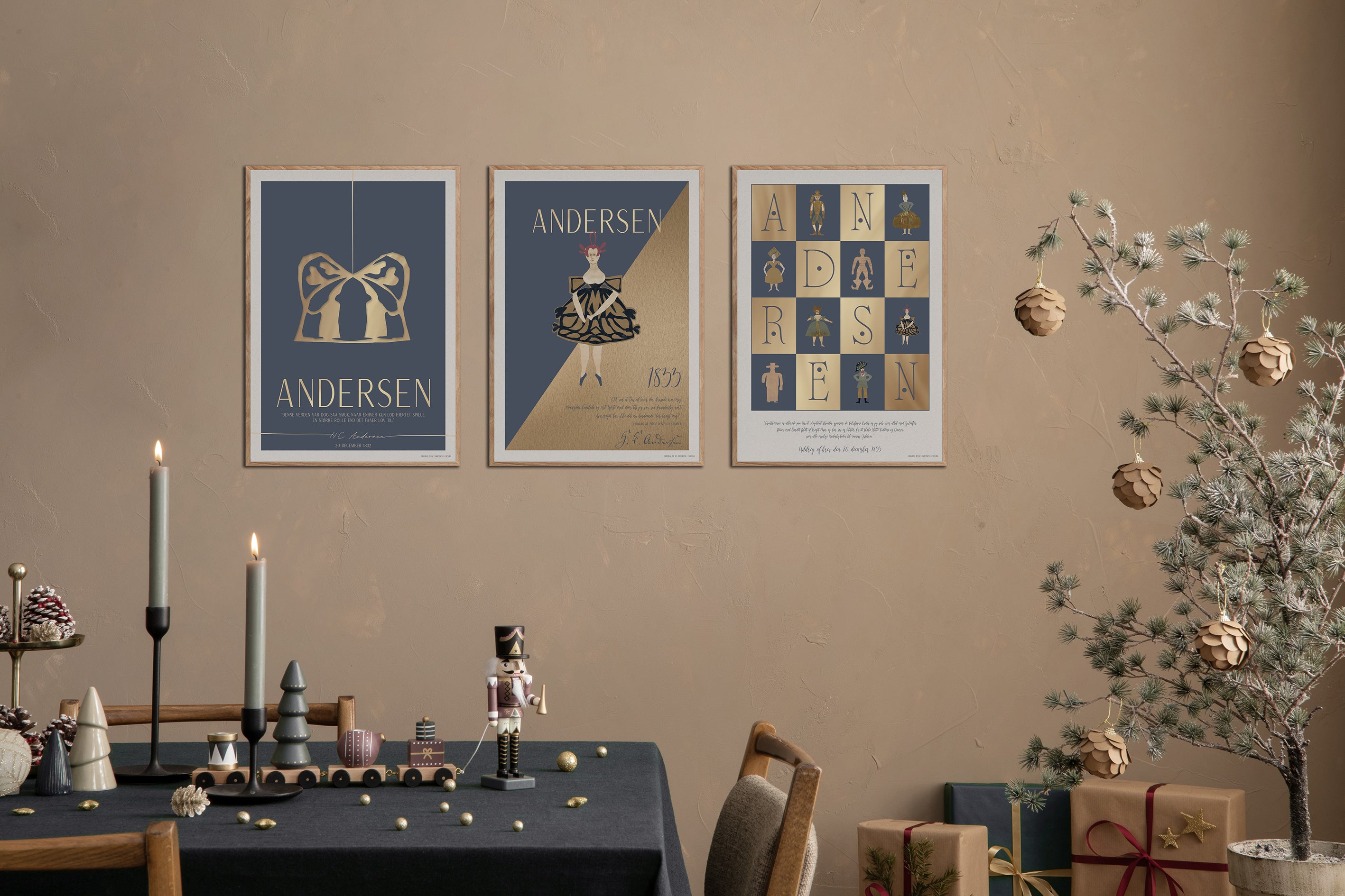 ChiCura Posters H.C. Andersen - Hjertets Rolle Posters / H.C. Andersen Christmas 2. Dansk Plakat Citater