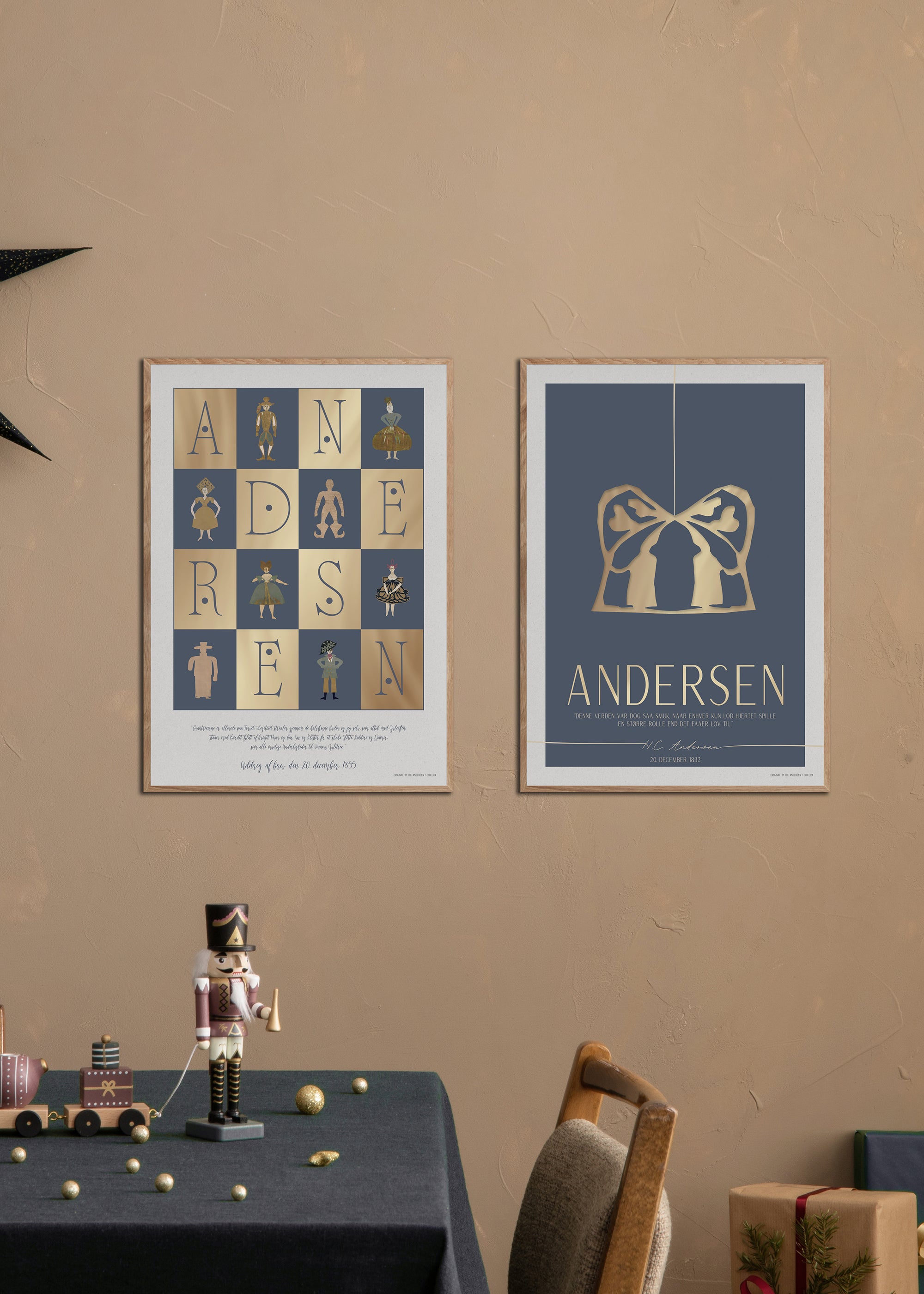 ChiCura Posters H.C. Andersen - Hjertets Rolle Posters / H.C. Andersen Christmas 2. Dansk Plakat Citater