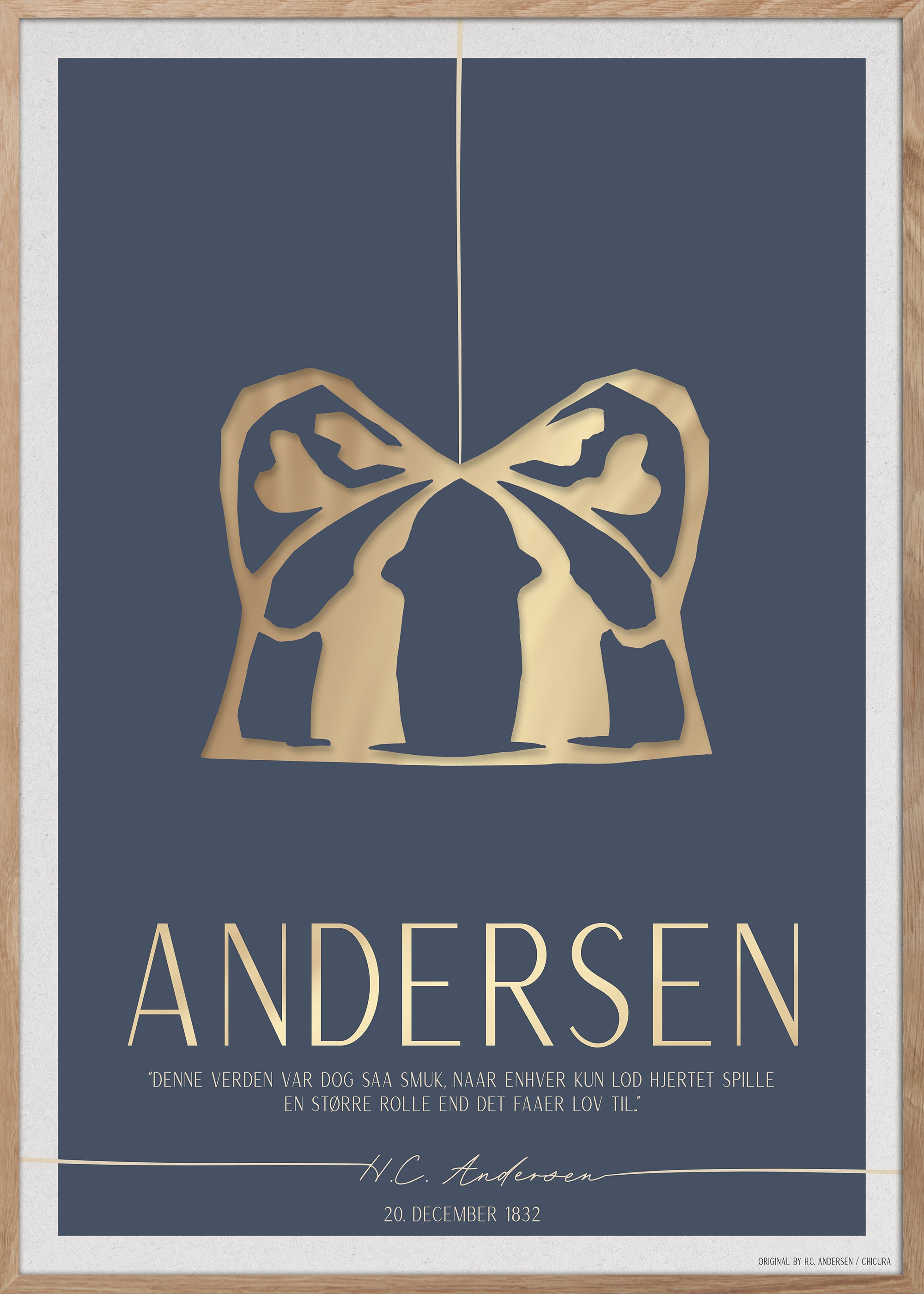 ChiCura Posters H.C. Andersen - Hjertets Rolle Posters / H.C. Andersen Christmas 2. Dansk Plakat Citater