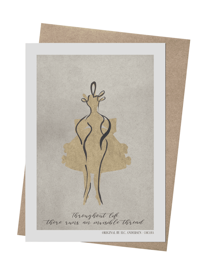 ChiCura Aps H.C. Andersen - Invisible Thread Art Cards 2. Dansk Plakat Citater