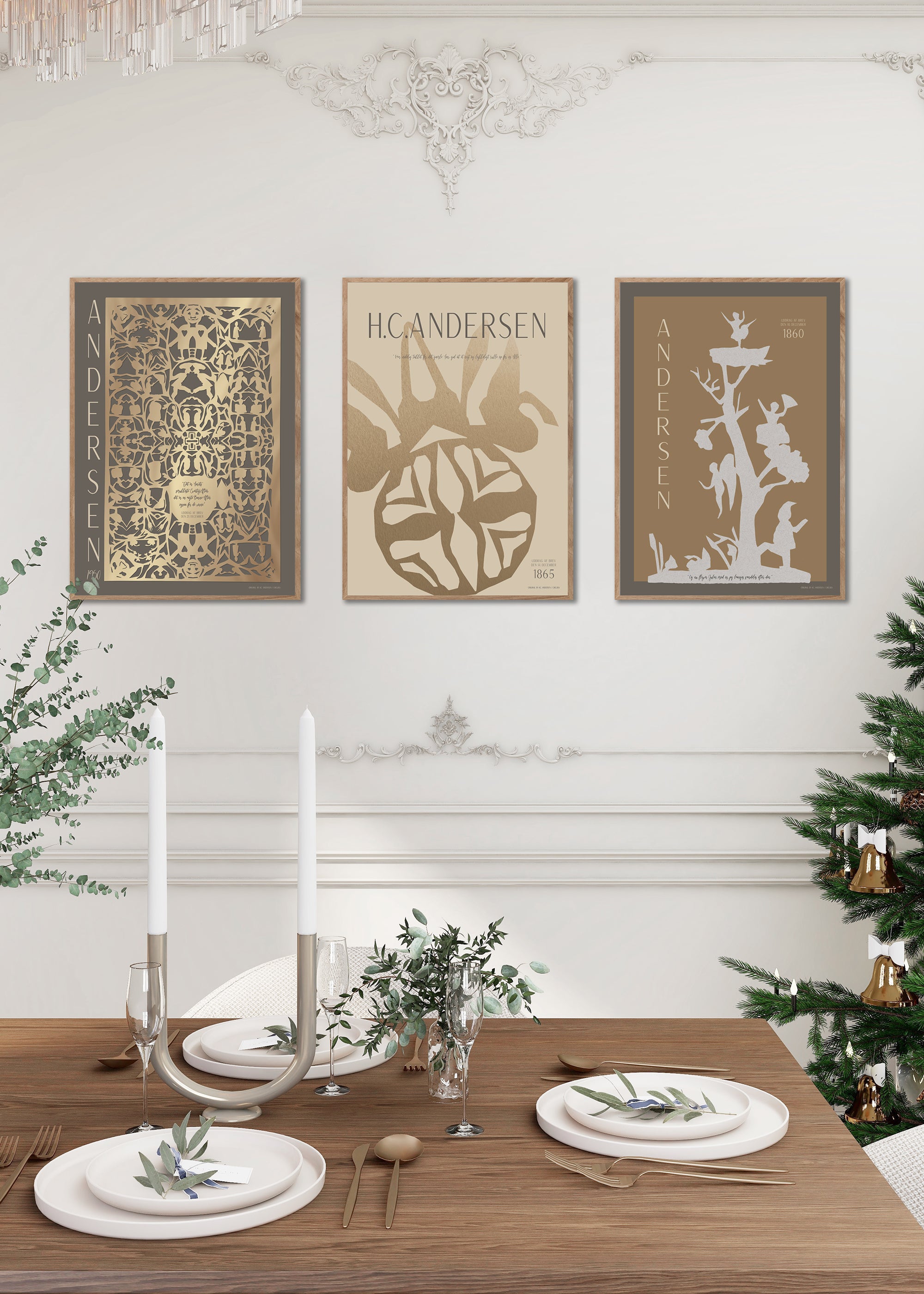 ChiCura Posters H.C. Andersen - Længsel Posters / H.C. Andersen Christmas 2. Dansk Plakat Citater