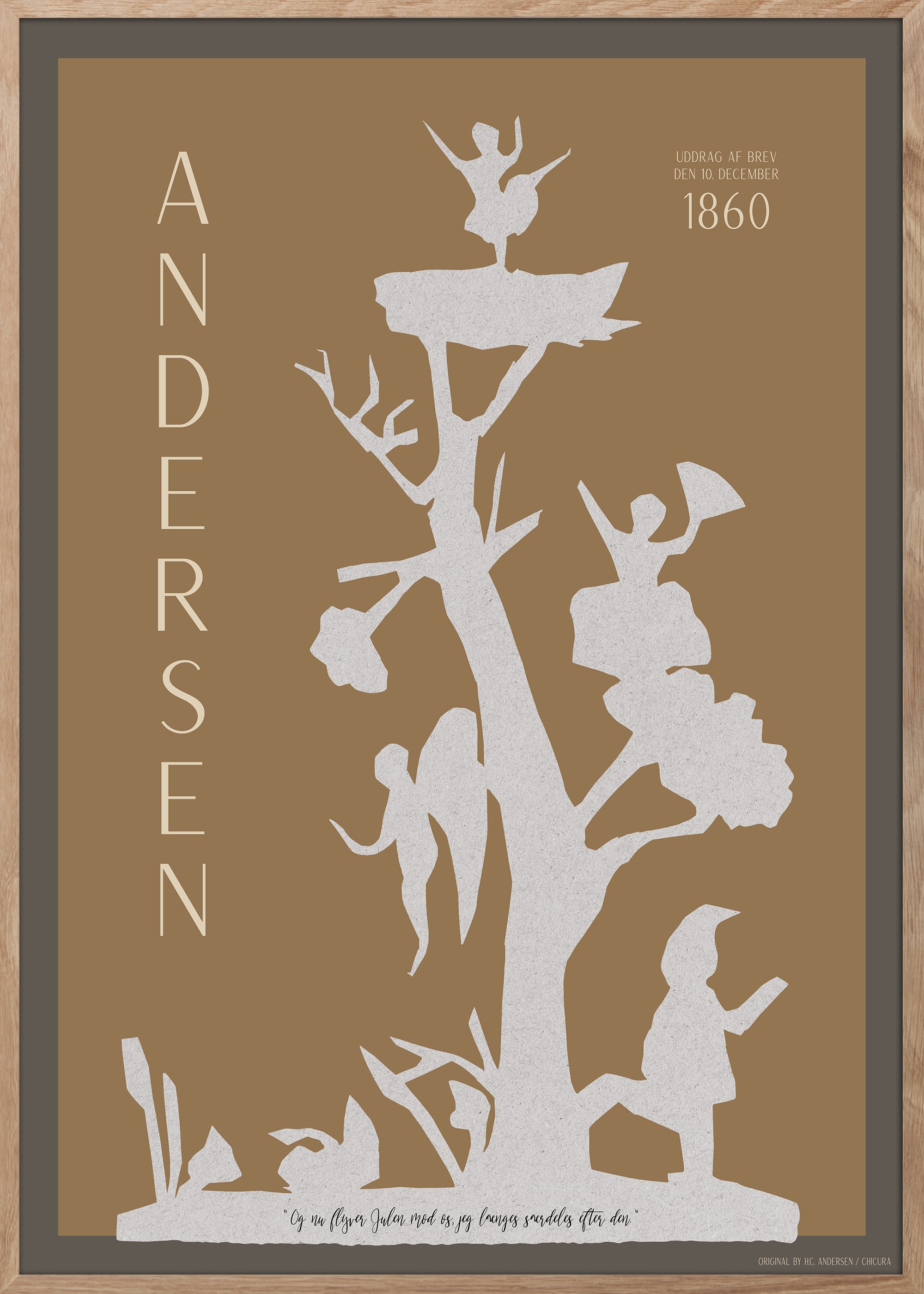 ChiCura Posters H.C. Andersen - Længsel Posters / H.C. Andersen Christmas 2. Dansk Plakat Citater