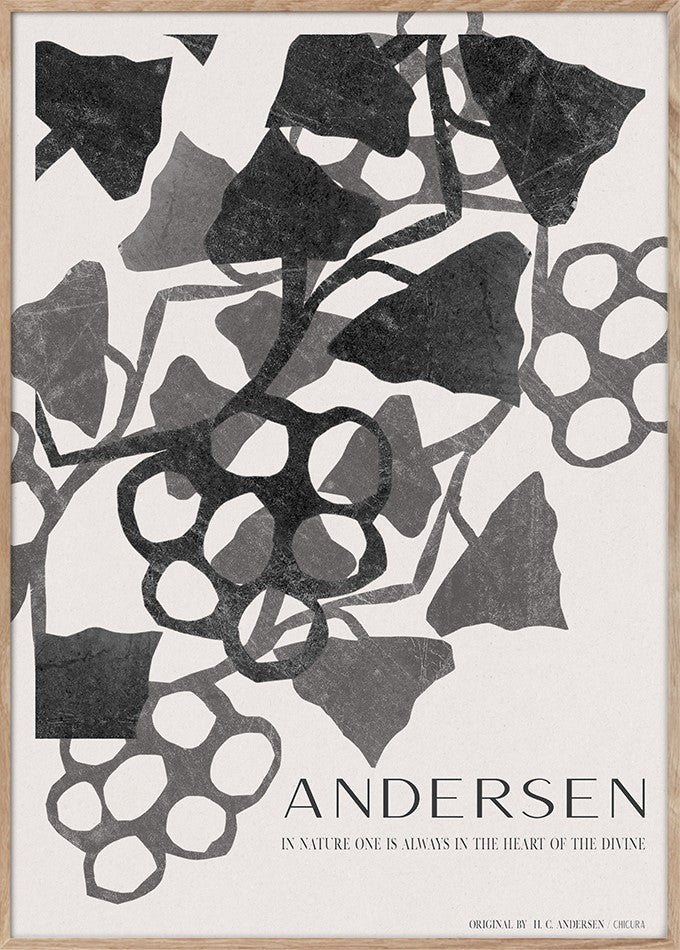 ChiCura CPH H.C. Andersen - Leafs & Grapes Posters / H.C. Andersen 1. English Poster Quotes