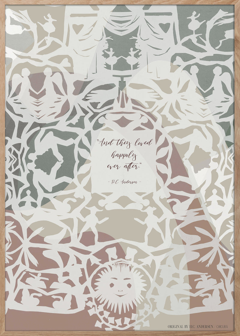 ChiCura CPH H.C. Andersen - Levede Lykkeligt Posters / H.C. Andersen Kids 1. English Poster Quotes