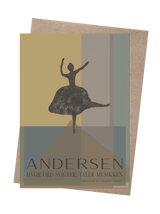 ChiCura Living, Art & Frames H.C. Andersen - Music Speaks CC2 Art Cards 1. English Poster Quotes
