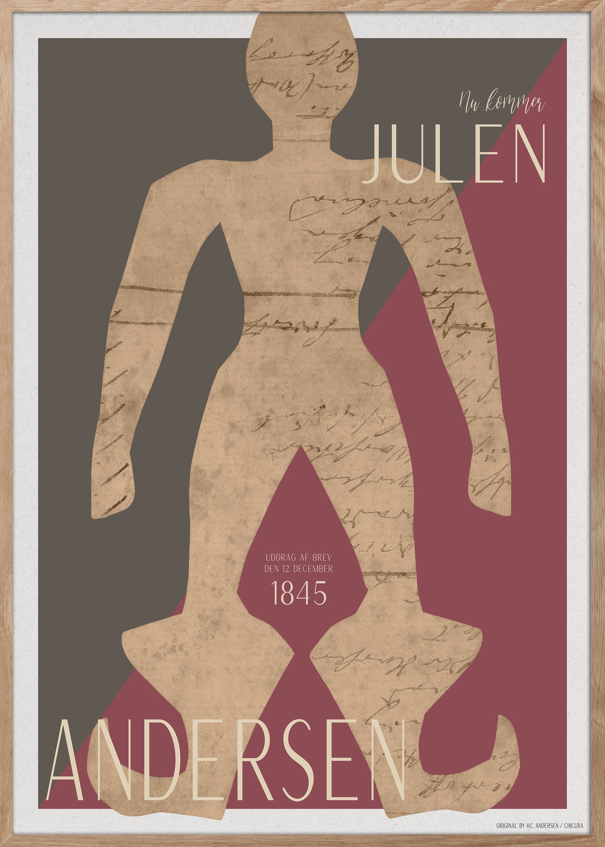 ChiCura Posters H.C. Andersen - Nu kommer Julen Posters / H.C. Andersen Christmas 2. Dansk Plakat Citater