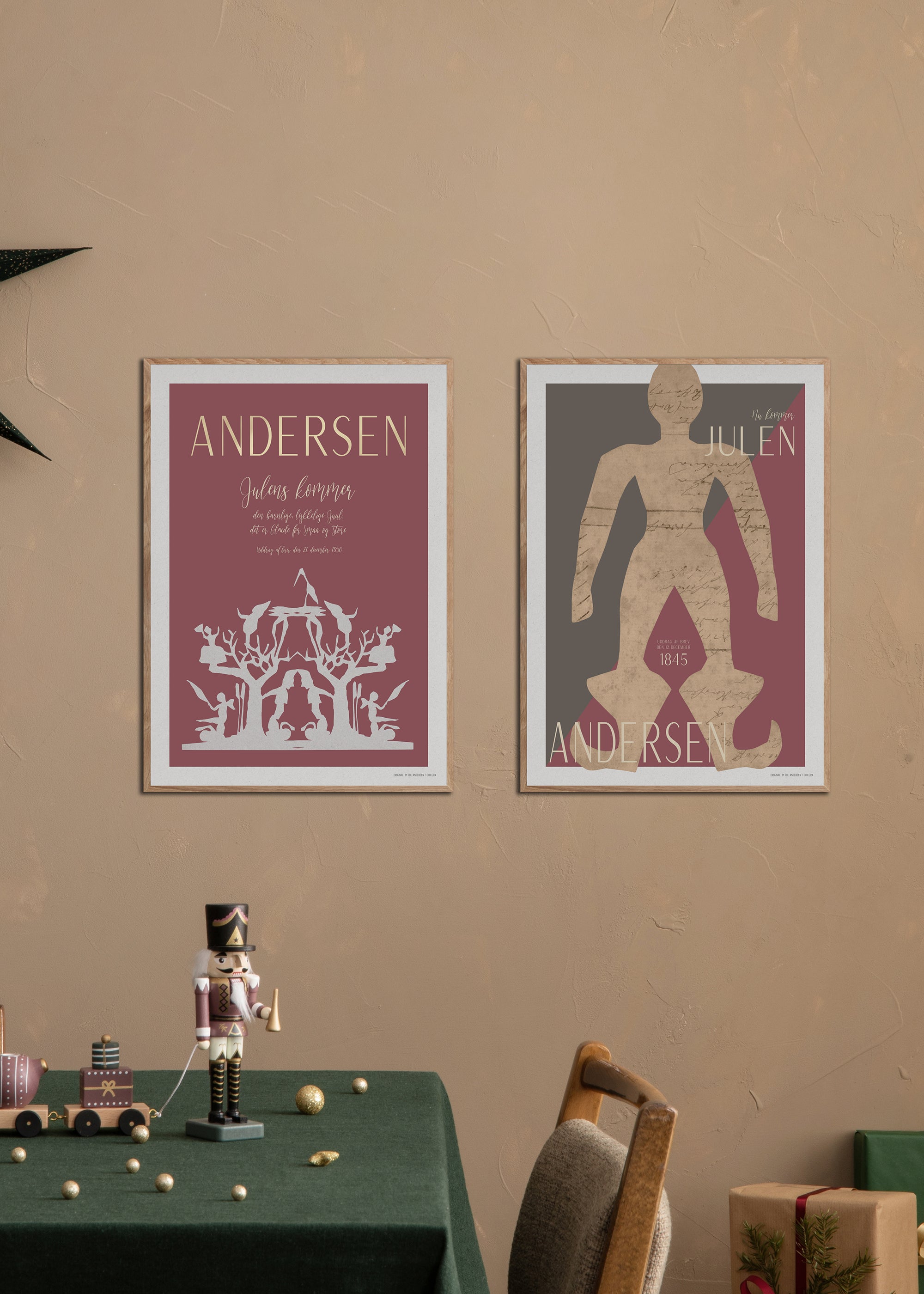 ChiCura Posters H.C. Andersen - Nu kommer Julen Posters / H.C. Andersen Christmas 2. Dansk Plakat Citater