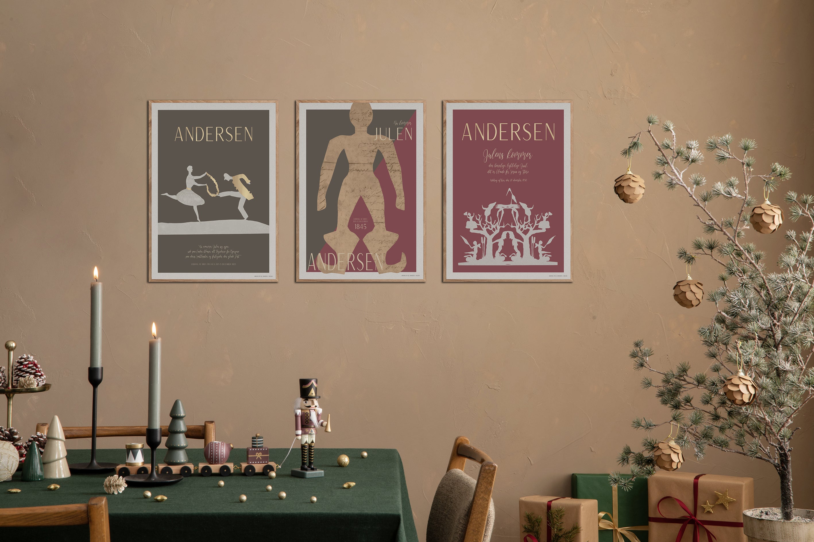 ChiCura Posters H.C. Andersen - Nu kommer Julen Posters / H.C. Andersen Christmas 2. Dansk Plakat Citater