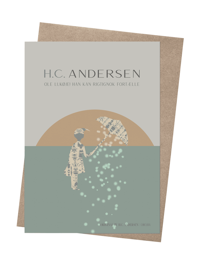ChiCura Aps H.C. Andersen - Ole Lukøje Art Cards Kids 2. Dansk Plakat Citater
