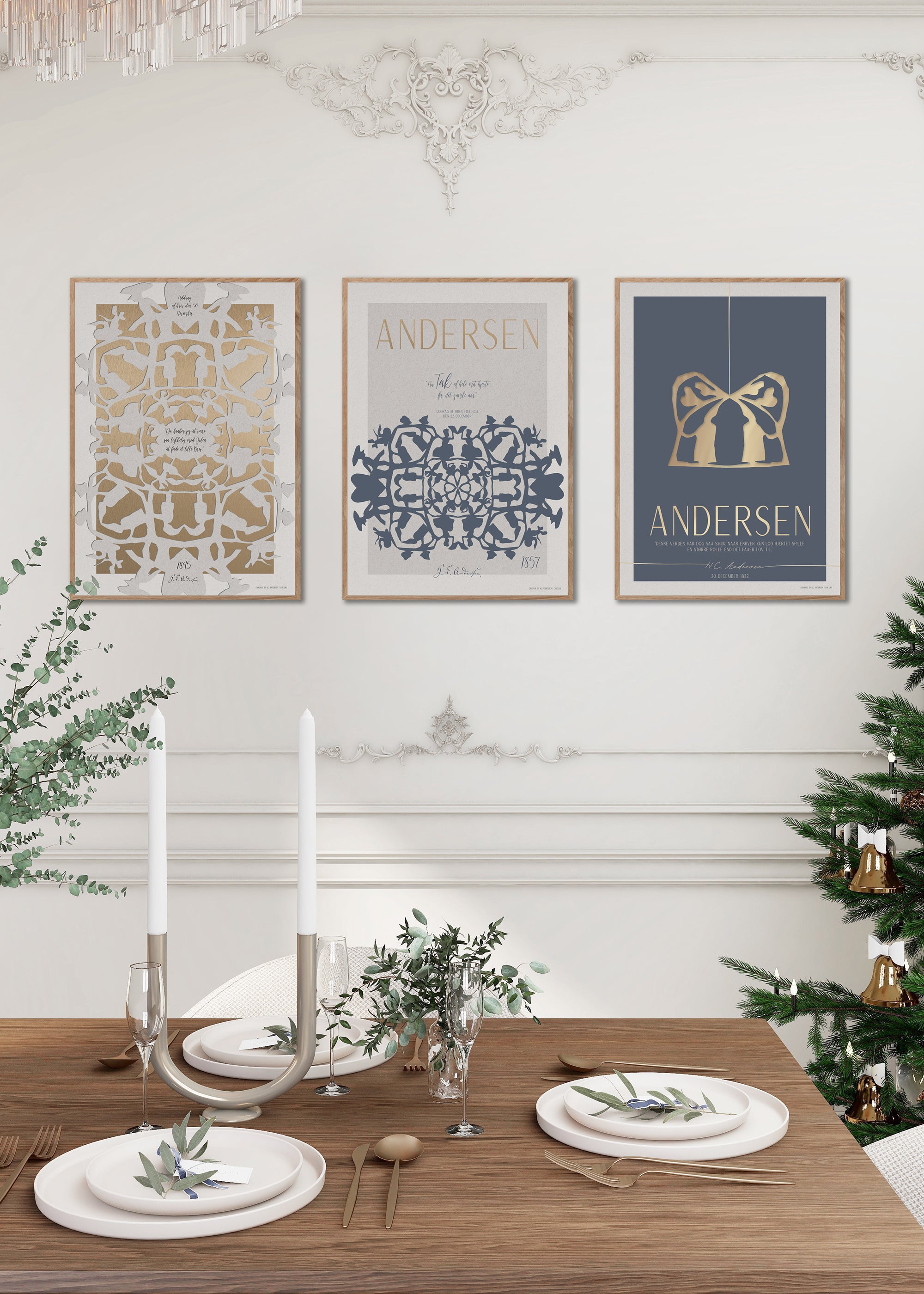 ChiCura Posters H.C. Andersen - Tak Posters / H.C. Andersen Christmas 2. Dansk Plakat Citater