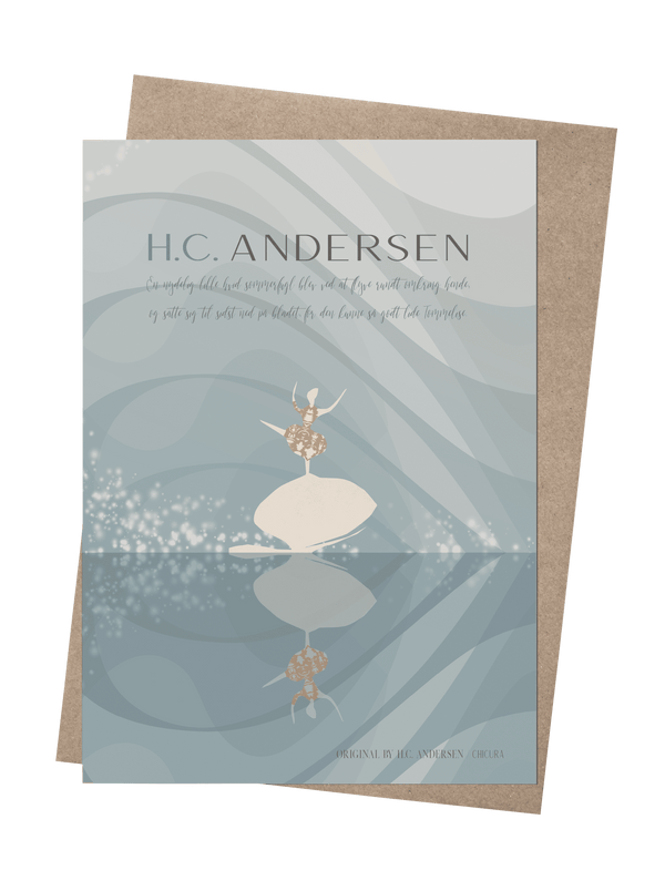 ChiCura Aps H.C. Andersen - Tommelise Art Cards Kids 2. Dansk Plakat Citater