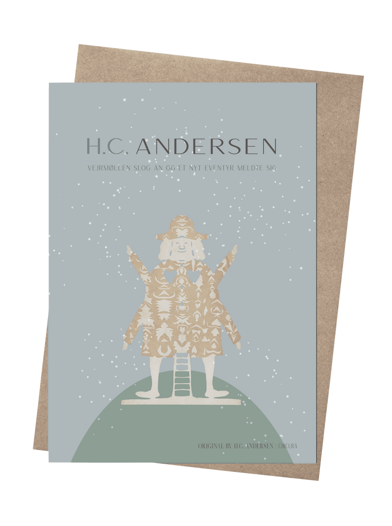 ChiCura Aps H.C. Andersen - Vejrmøllen Art Cards Kids 2. Dansk Plakat Citater