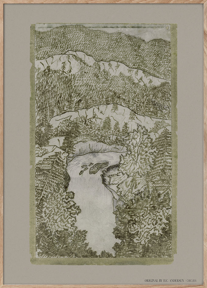 ChiCura CPH H.C. Andersen - Waterfall in Le Locle Posters / H.C. Andersen Multiple Color