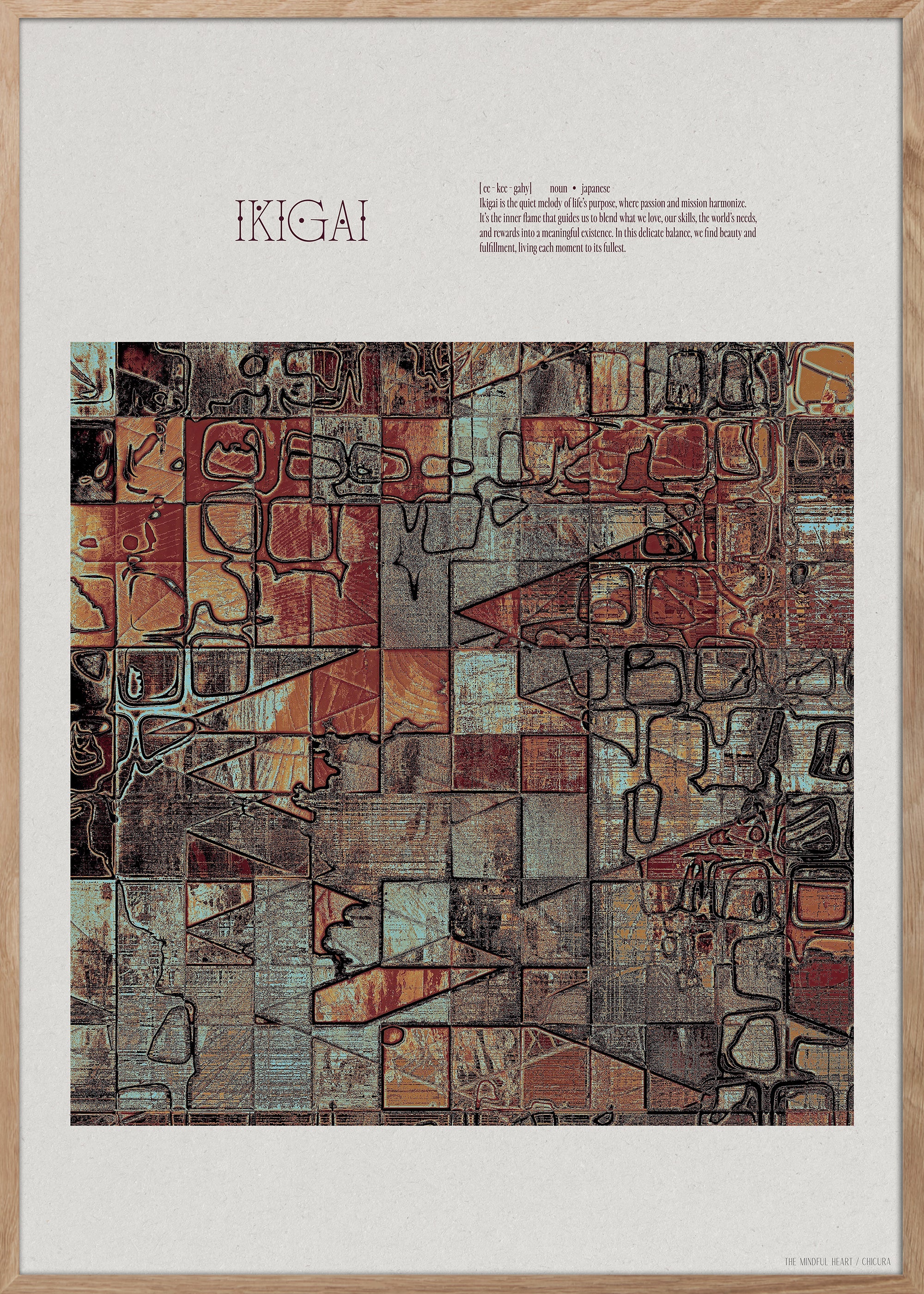 ChiCura Posters Ikigai Posters / The Mindful Heart 1. English Poster Quotes
