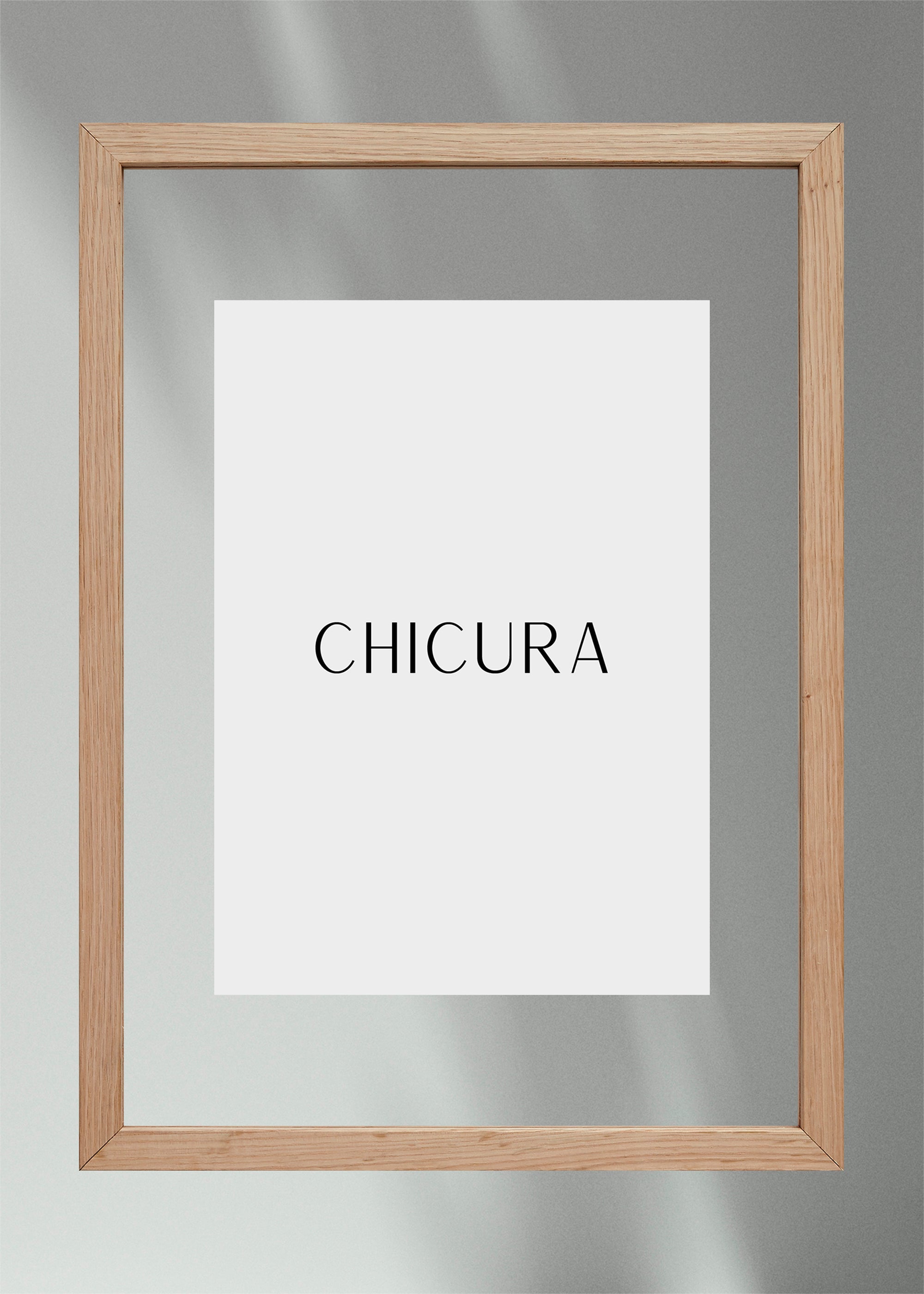 ChiCura Living, Art & Frames Linia Transparent Ramme - A3 - Egetræ Frames / Transparent Oak