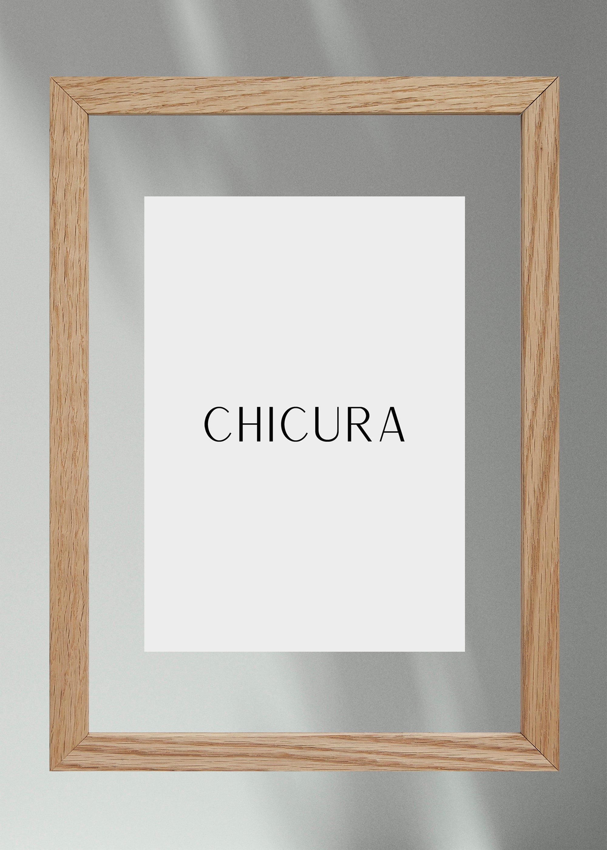 ChiCura Living, Art & Frames Linia Transparent Ramme - A4 - Egetræ Frames / Transparent Oak