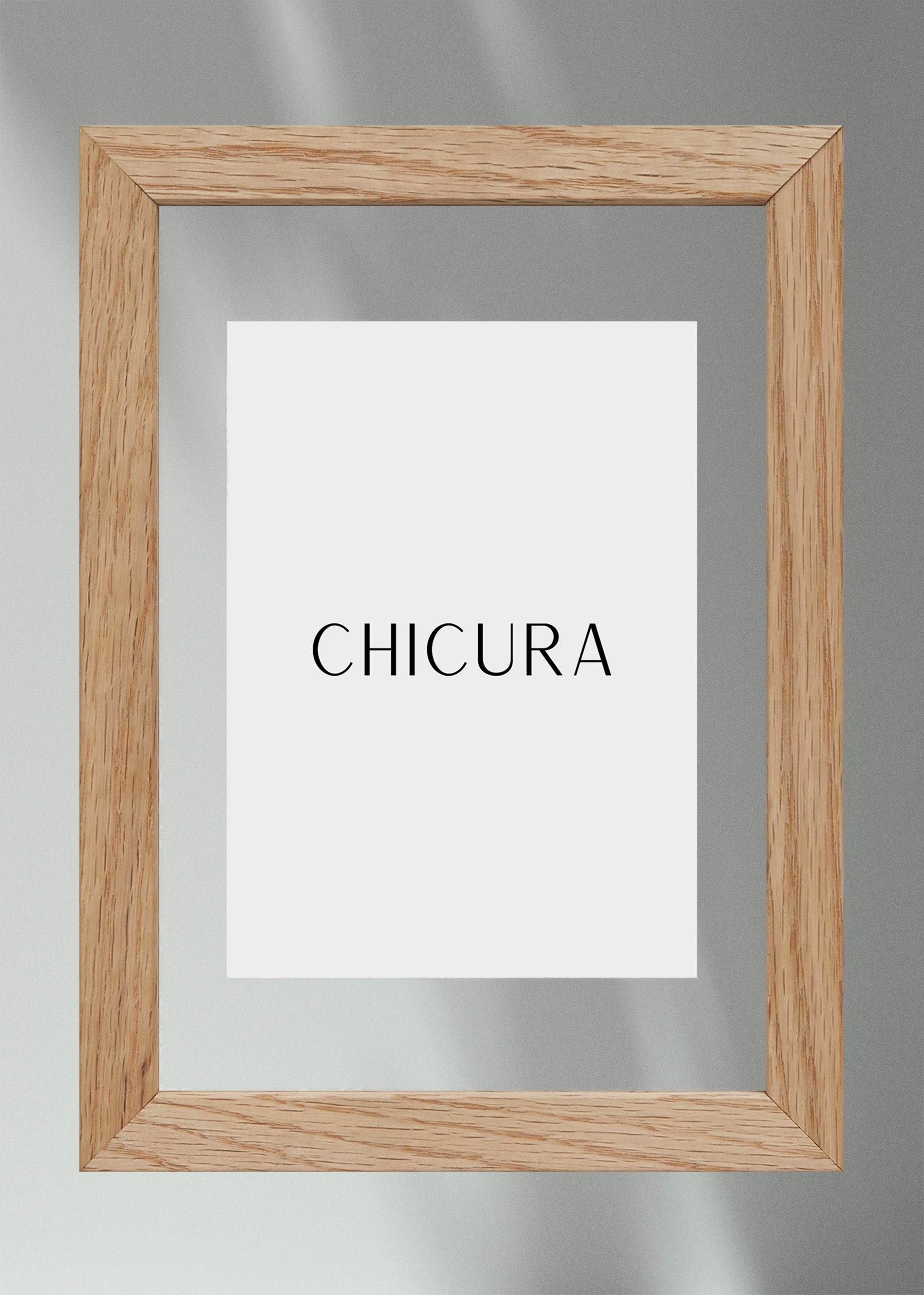 ChiCura Living, Art & Frames Linia Transparent Ramme - A5 - Egetræ Frames / Transparent Oak