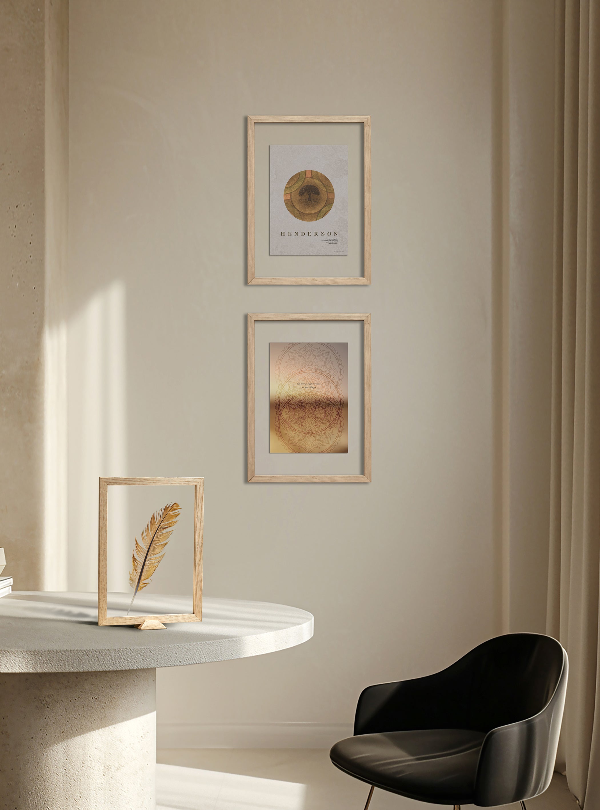 ChiCura Living, Art & Frames Linia Transparent Ramme - A4 - Egetræ Frames / Transparent Oak