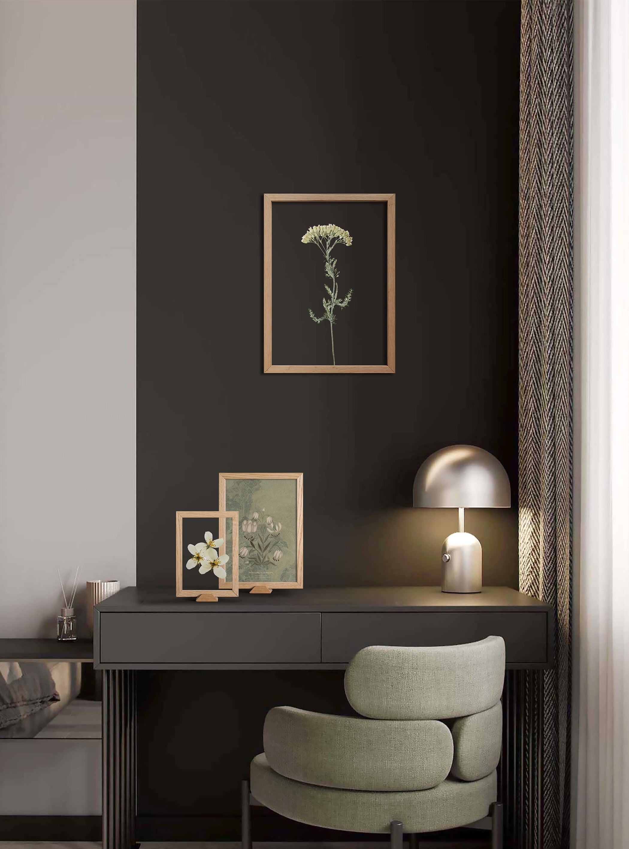 ChiCura Living, Art & Frames Linia Transparent Ramme - A4 - Egetræ Inkl. Støttefod Frames / Transparent Oak