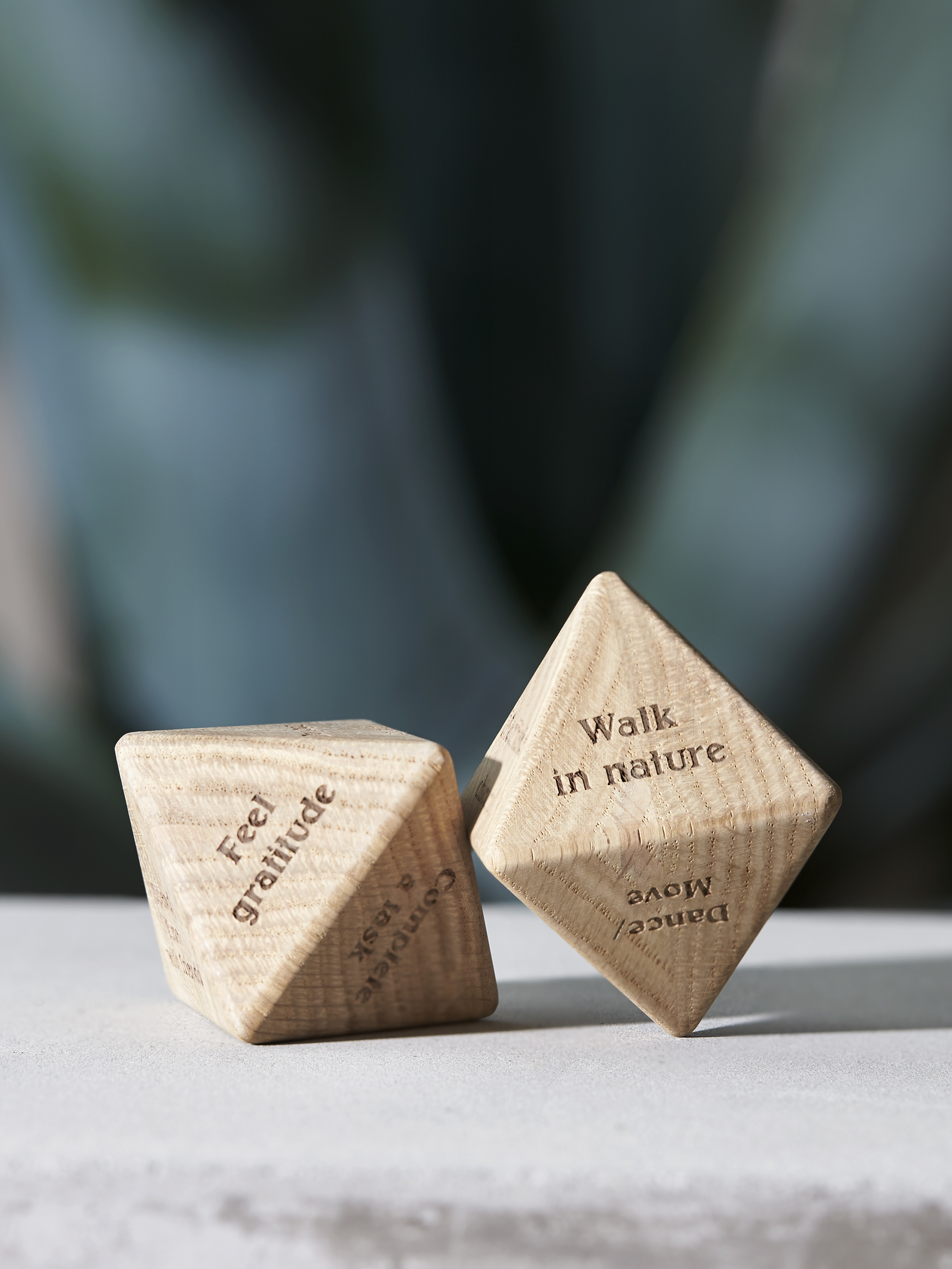 ChiCura Living, Art & Frames Mindfulness Wooden Dice CC2 Living / The Mindful Heart