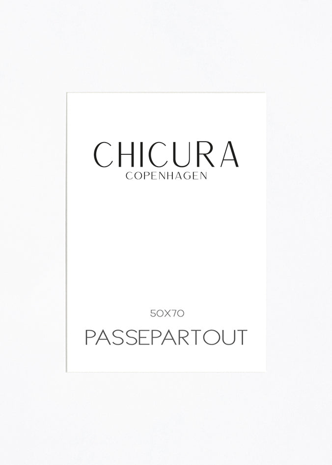 ChiCura Living, Art & Frames Passepartout Snow White - 40x50cm (Billede: 30x40cm) Passepartout Snow White