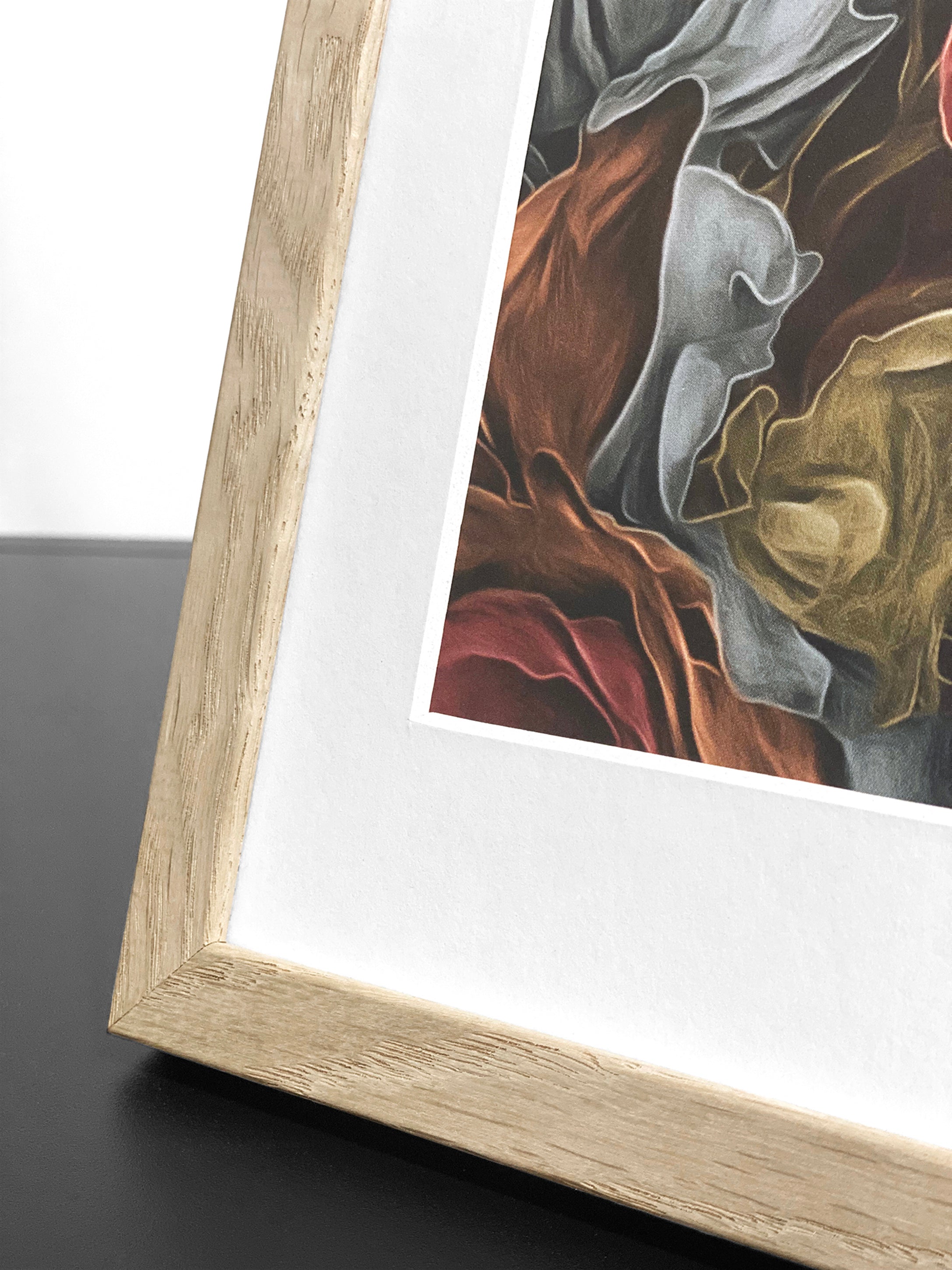 ChiCura Living, Art & Frames Passepartout Snow White - 40x50cm (Billede: 30x40cm) Passepartout Snow White