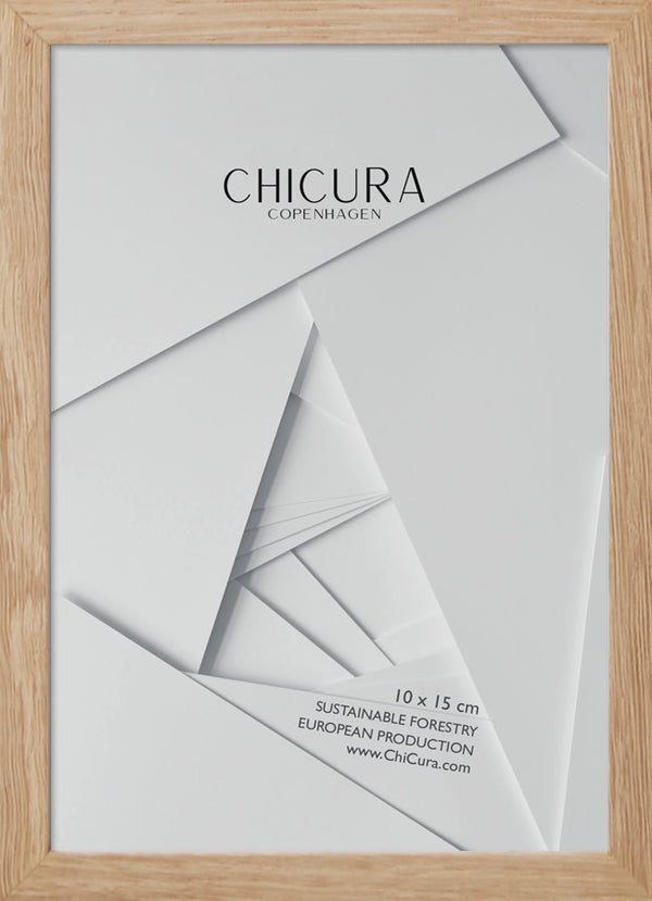 ChiCura Aps Træramme - 10x15cm - Egetræ - Glas Frames / Wood Oak