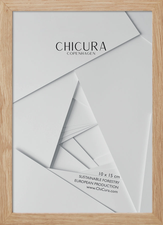 ChiCura Living, Art & Frames Træramme - 10x15cm - Egetræ - Glas Frames / Wood Oak