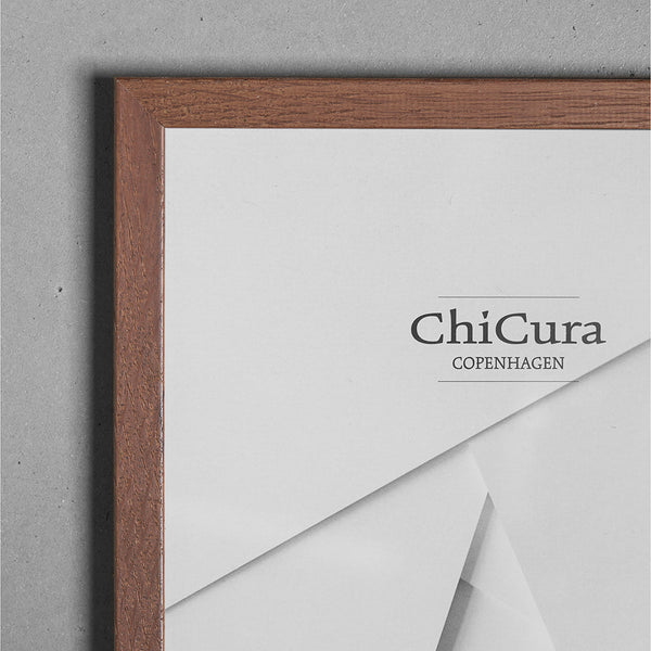ChiCura Aps Træramme - 13x18cm - Brun Egetræ - Glas Frames / Wood Brown