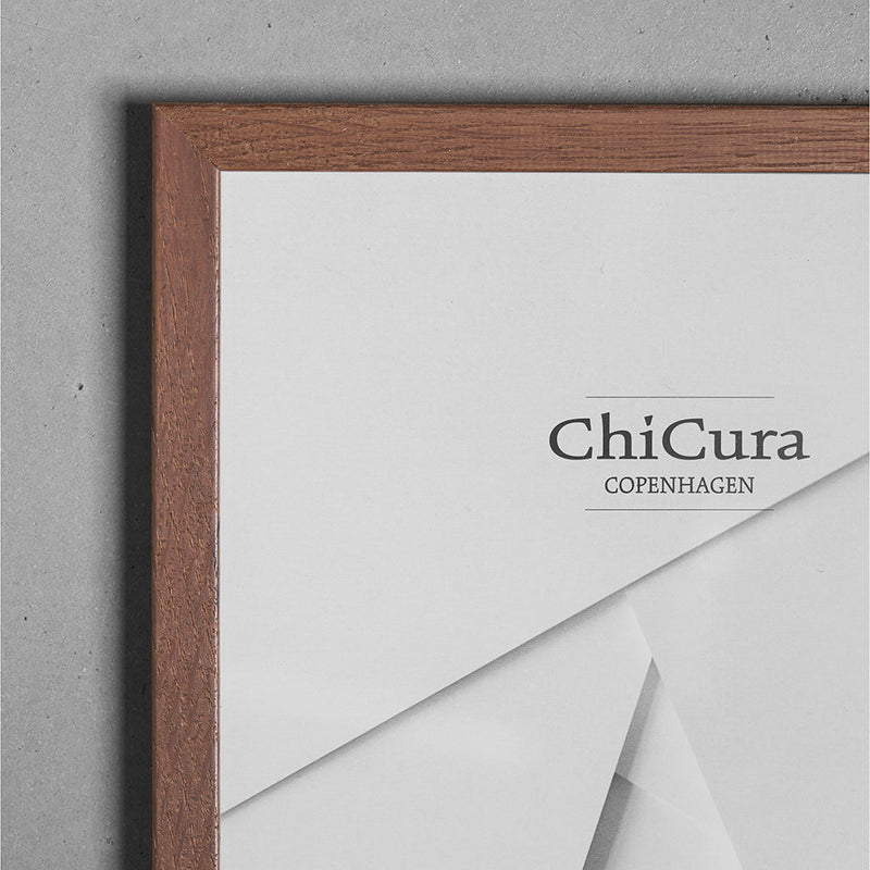 ChiCura Living, Art & Frames Træramme - 13x18cm - Brun Egetræ - Glas Frames / Wood Brown