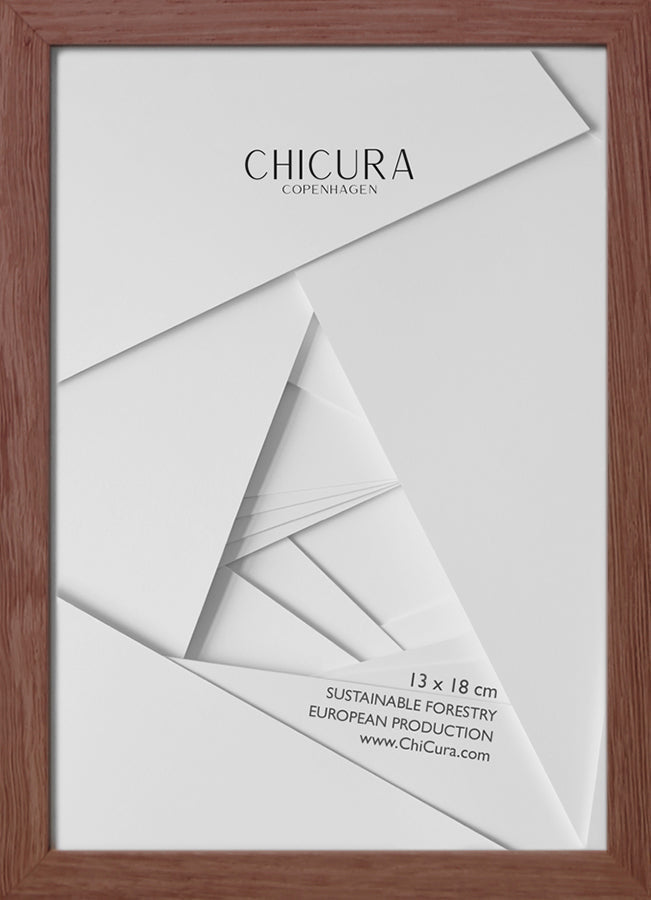 ChiCura Aps Træramme - 13x18cm - Brun Egetræ - Glas Frames / Wood Brown