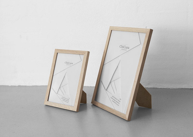 ChiCura Living, Art & Frames Træramme - 13x18cm - Egetræ - Glas Frames / Wood Oak