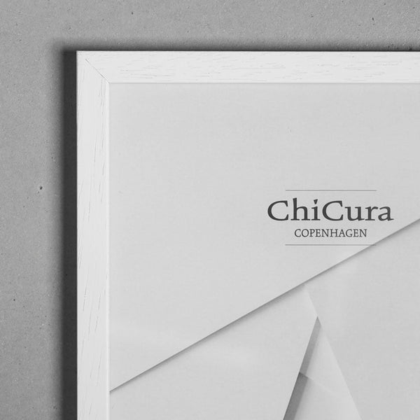 ChiCura Aps Træramme - 13x18cm - Hvid - Glas Frames / Wood White