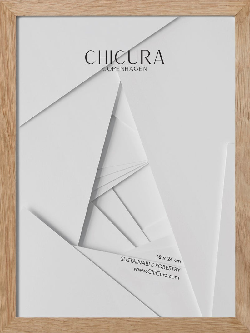 ChiCura Living, Art & Frames Træramme - 18x24cm - Egetræ - Anti-Reflektiv Akrylglas Frames / Wood Oak