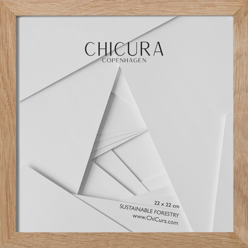 ChiCura Living, Art & Frames Træramme - 22x22cm - Egetræ - Anti-reflektiv Akrylglas Frames / Wood Oak