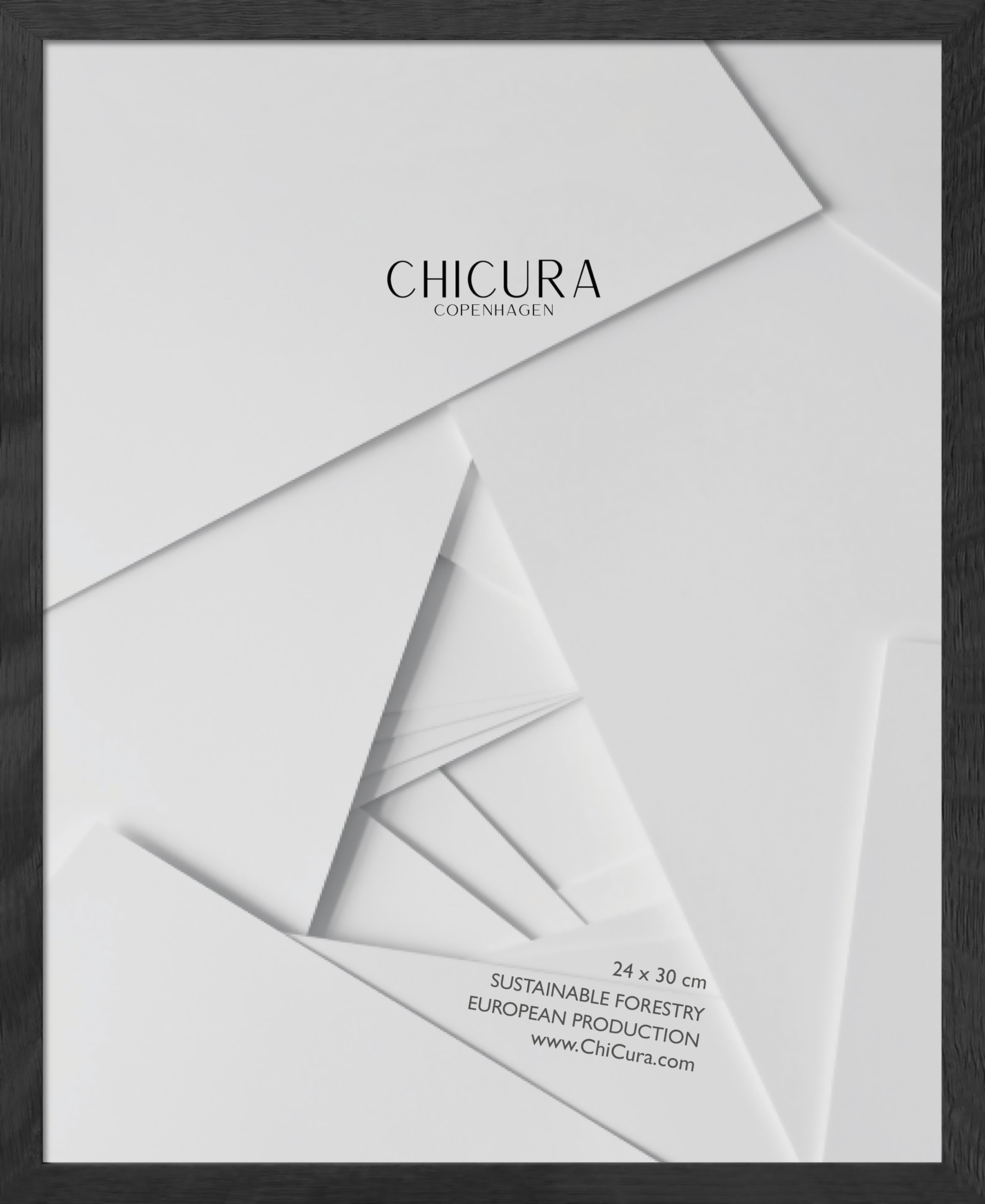 ChiCura Living, Art & Frames Træramme - 24x30cm - Sort - Akrylglas Frames / Wood Black