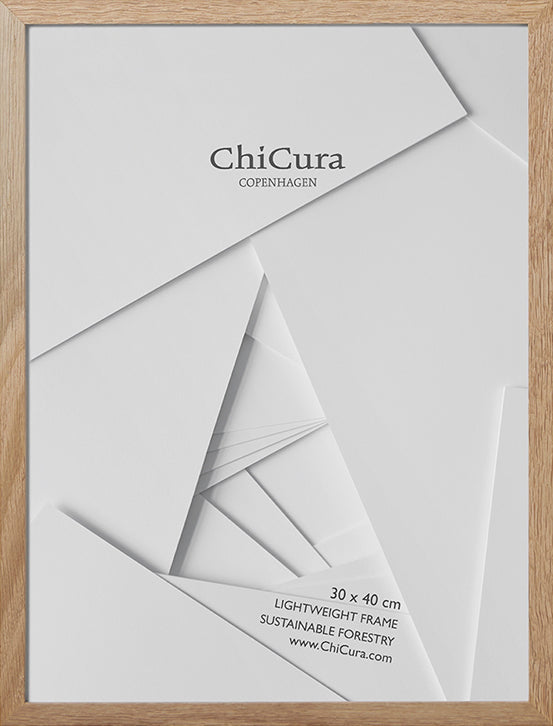 ChiCura Aps Træramme - 30x40cm - Egetræ - Anti-reflektiv Akrylglas Frames / Wood Oak