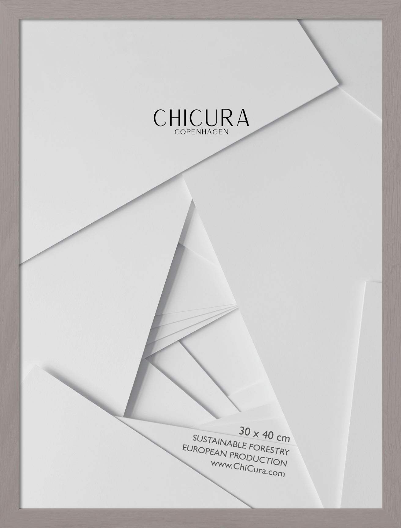 ChiCura Living, Art & Frames Træramme - 30x40cm - Soft Taupe - Anti-reflektiv Akrylglas Frames / Wood Soft Taupe