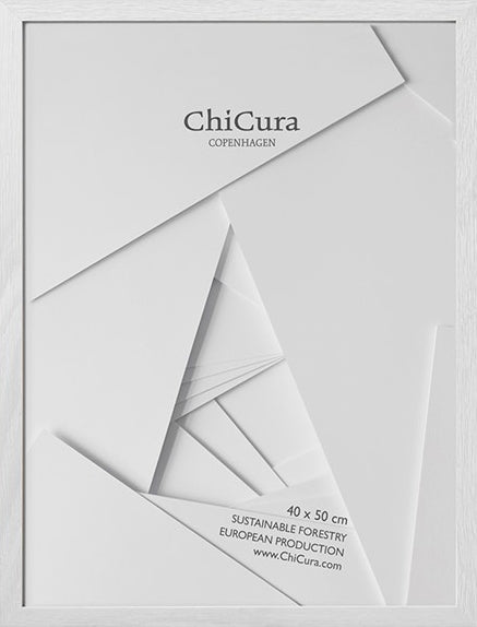 ChiCura Living, Art & Frames Træramme - 40x50cm - Hvid - Glas Frames / Wood White