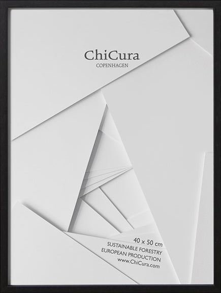 ChiCura Living, Art & Frames Træramme - 40x50cm - Sort - Anti-reflektiv Akrylglas Frames / Wood Black