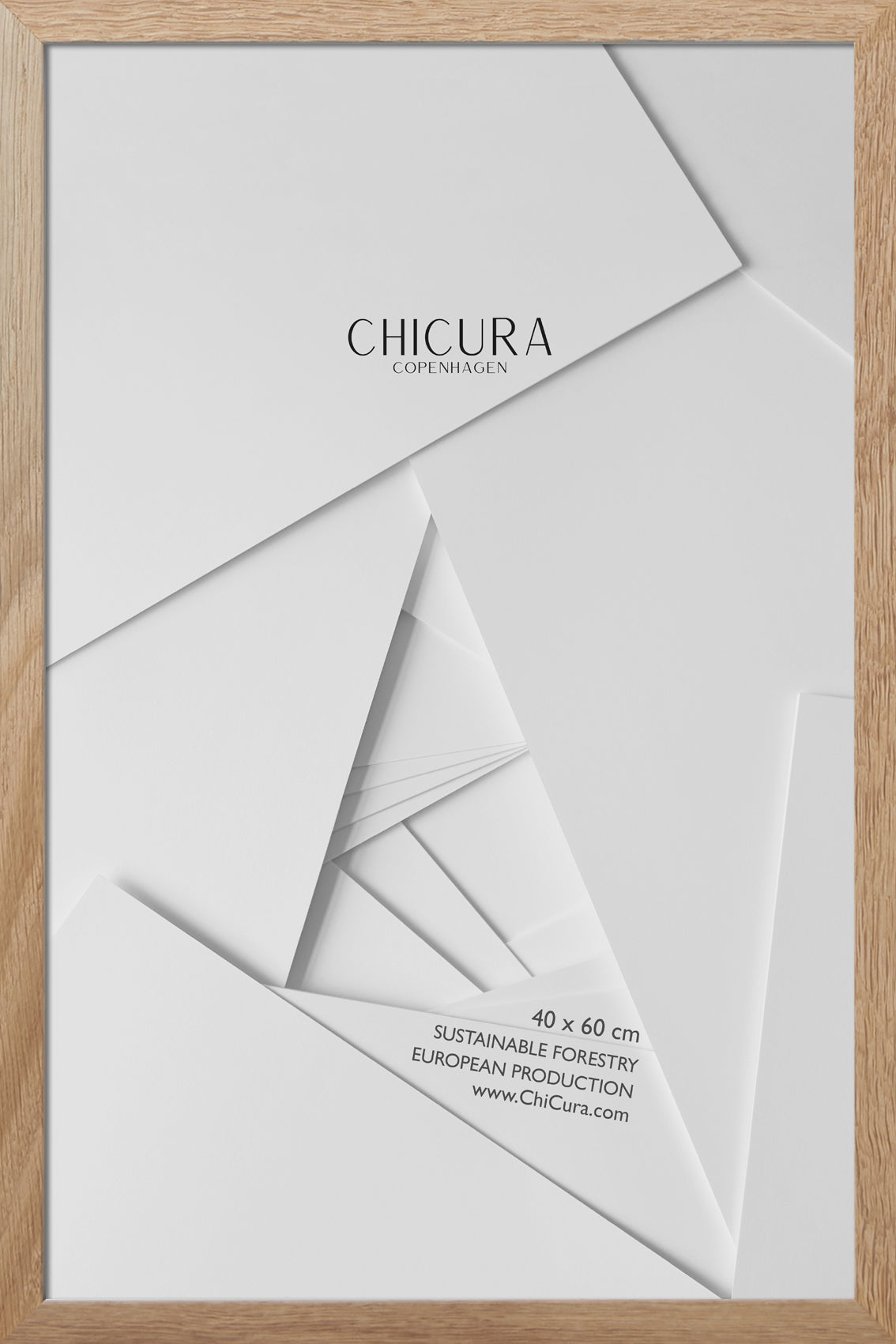 ChiCura Living, Art & Frames Træramme - 40x60cm - Egetræ - Akrylglas Frames / Wood Oak
